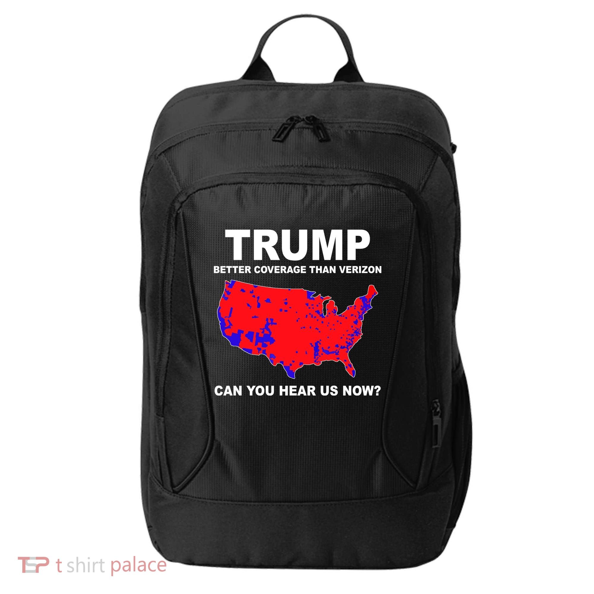 Trump Has Better Coverage Than Verizon Red Wave Us Map City Backpack