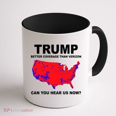 Trump Has Better Coverage Than Verizon Red Wave Us Map Coffee Mug back