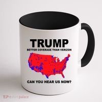 Trump Has Better Coverage Than Verizon Red Wave Us Map Coffee Mug thumb 1