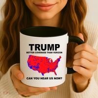 Trump Has Better Coverage Than Verizon Red Wave Us Map Coffee Mug thumb 3