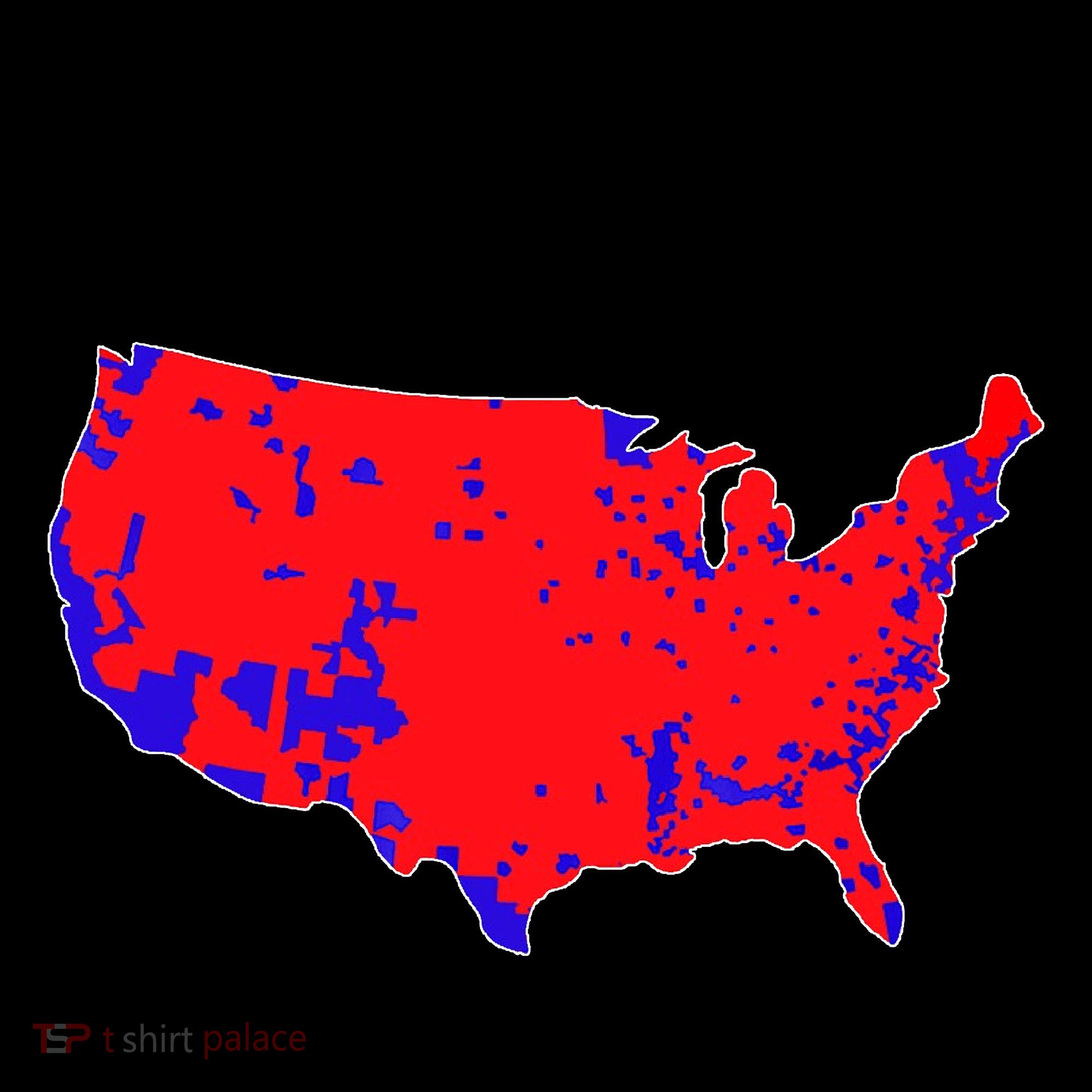 Trump Has Better Coverage Than Verizon Red Wave Us Map Coffee Mug