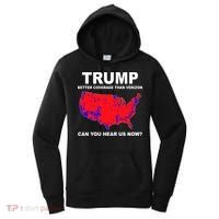 Trump Has Better Coverage Than Verizon Red Wave Us Map Women's Hoodie thumb 0