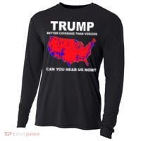 Trump Has Better Coverage Than Verizon Red Wave Us Map Cooling Performance Long Sleeve Crew thumb 0