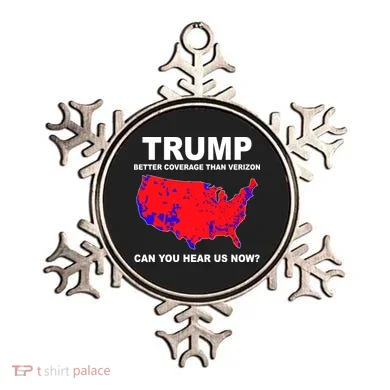 Trump Has Better Coverage Than Verizon Red Wave Us Map Ornament