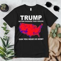 Trump Has Better Coverage Than Verizon Red Wave Us Map Premium T-Shirt thumb 2