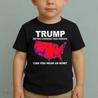 Trump Has Better Coverage Than Verizon Red Wave Us Map Toddler T-Shirt thumb 2