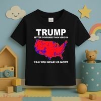 Trump Has Better Coverage Than Verizon Red Wave Us Map Toddler T-Shirt thumb 3