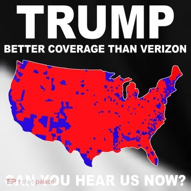 Trump Has Better Coverage Than Verizon Red Wave Us Map Toddler Fine Jersey T-Shirt
