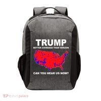 Trump Has Better Coverage Than Verizon Red Wave Us Map Vector Backpack thumb 0