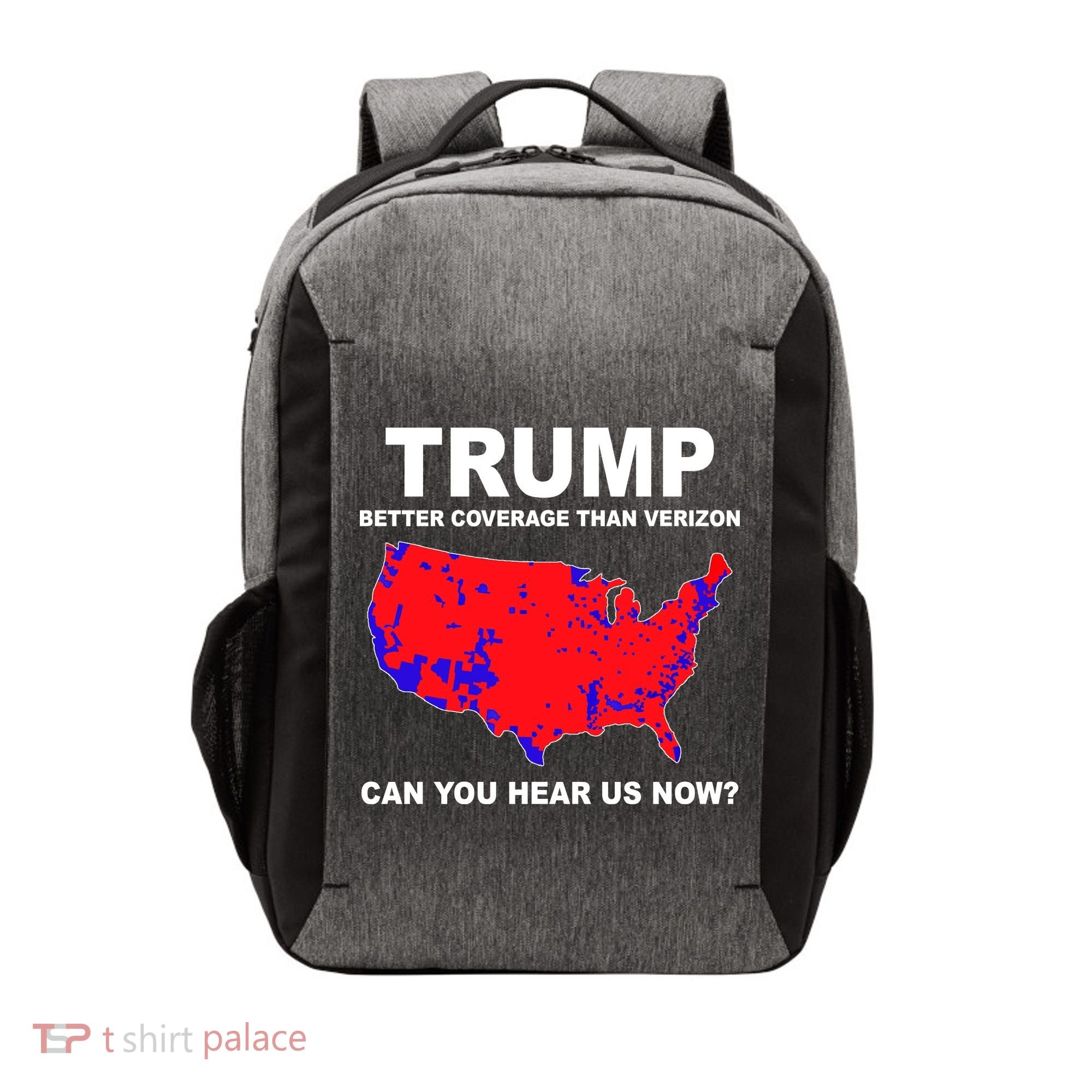 Trump Has Better Coverage Than Verizon Red Wave Us Map Vector Backpack