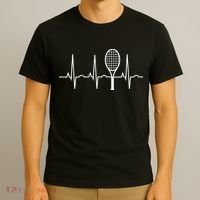 Tennis Heartbeat Best Tennis Gift for Players Fans T-Shirt thumb 3