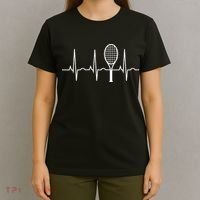 Tennis Heartbeat Best Tennis Gift for Players Fans T-Shirt thumb 4