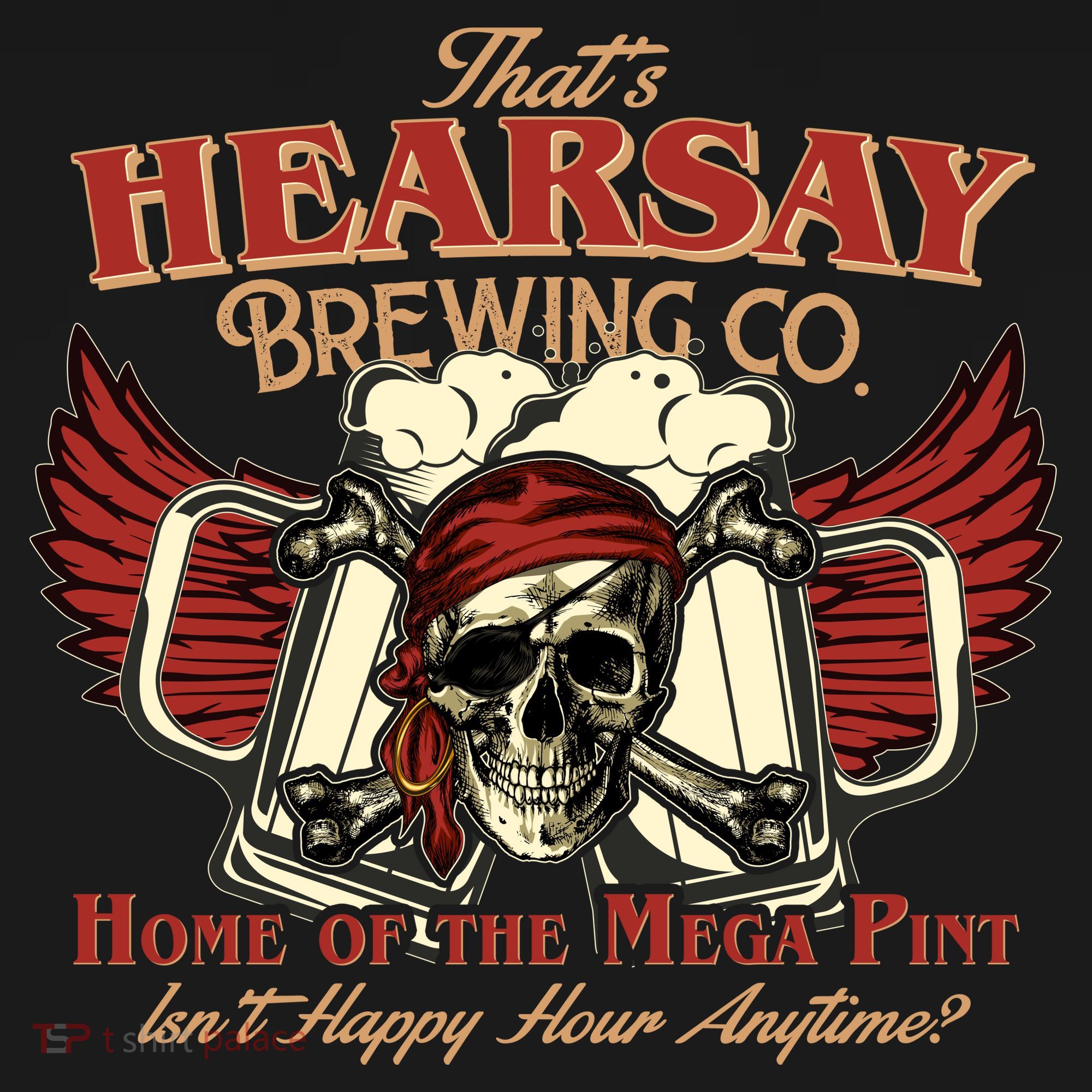 That's Hearsay Brewing Co Home Of The Mega Pint Isn't Happy Hour Anytime Ornament
