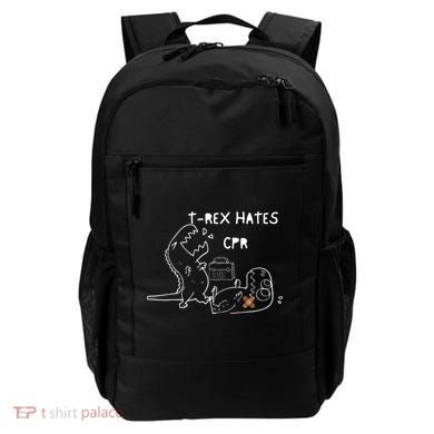 TRex Hates CPR Dinosaurs Funny Nurse Backpack