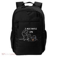 TRex Hates CPR Dinosaurs Funny Nurse Backpack thumb 0