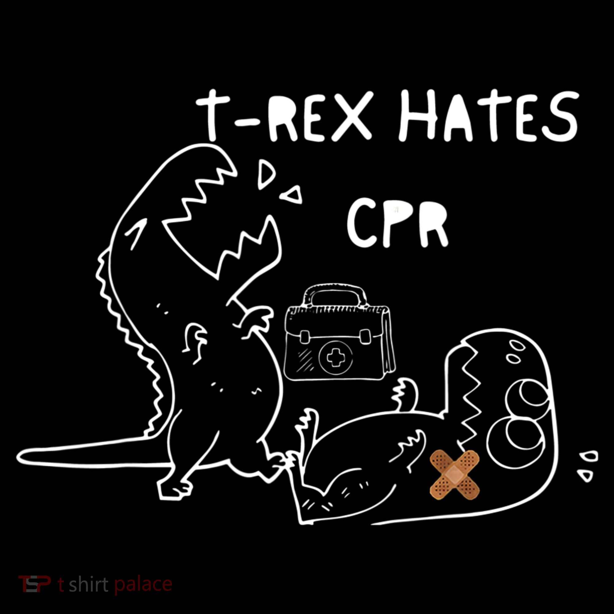 TRex Hates CPR Dinosaurs Funny Nurse Women's Tank Top