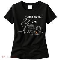 TRex Hates CPR Dinosaurs Funny Nurse Women's T-Shirt thumb 0