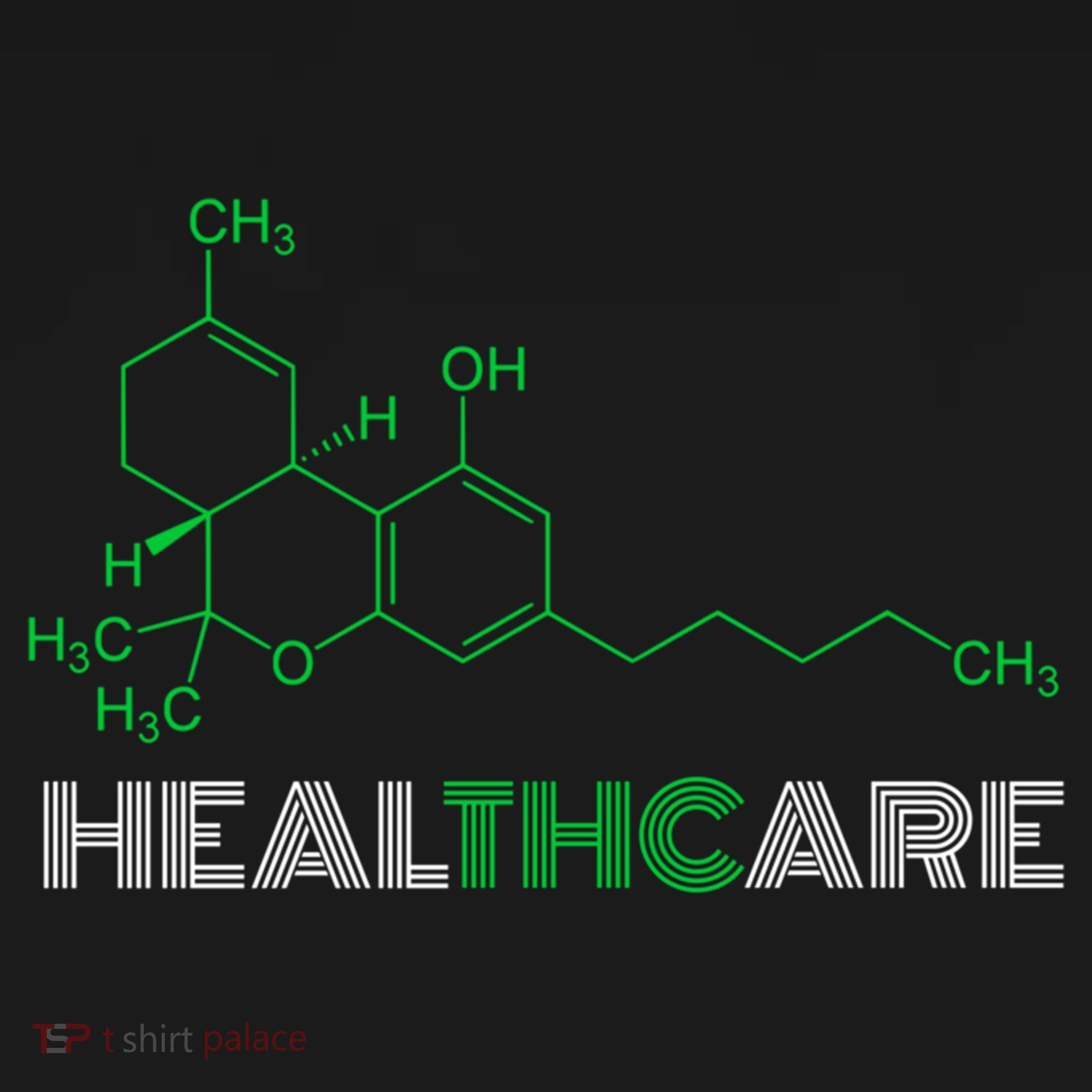 Thc Healthcare Cute Gift Thc Molecule Weed Cannabis USA-Made Doggie Bandana
