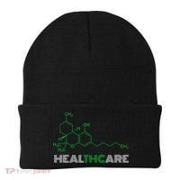 Thc Healthcare Cute Gift Thc Molecule Weed Cannabis Beanie thumb 0