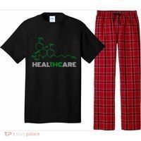Thc Healthcare Cute Gift Thc Molecule Weed Cannabis Pajama Set thumb 0