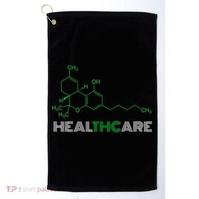 Thc Healthcare Cute Gift Thc Molecule Weed Cannabis Golf Towel