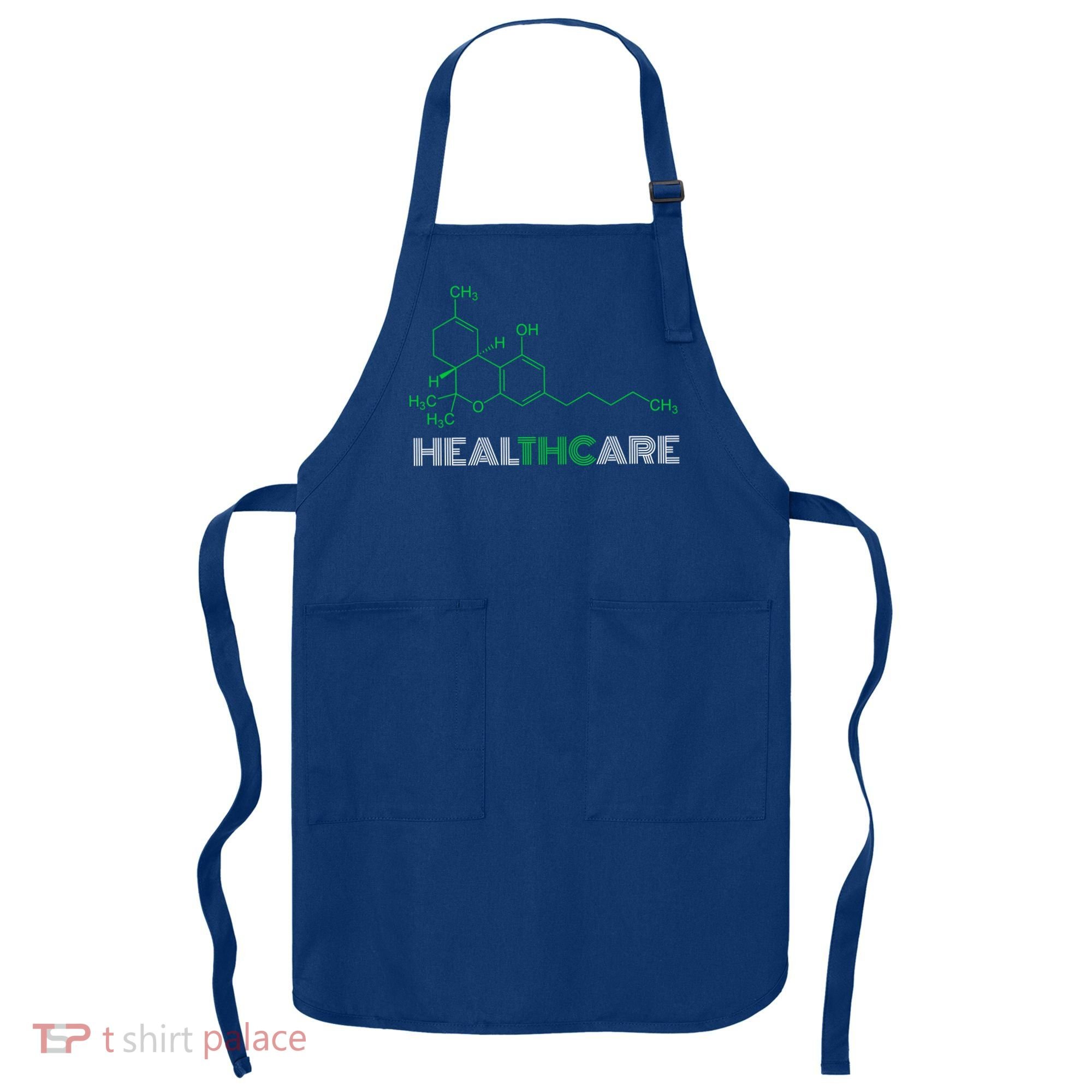 Thc Healthcare Cute Gift Thc Molecule Weed Cannabis Apron