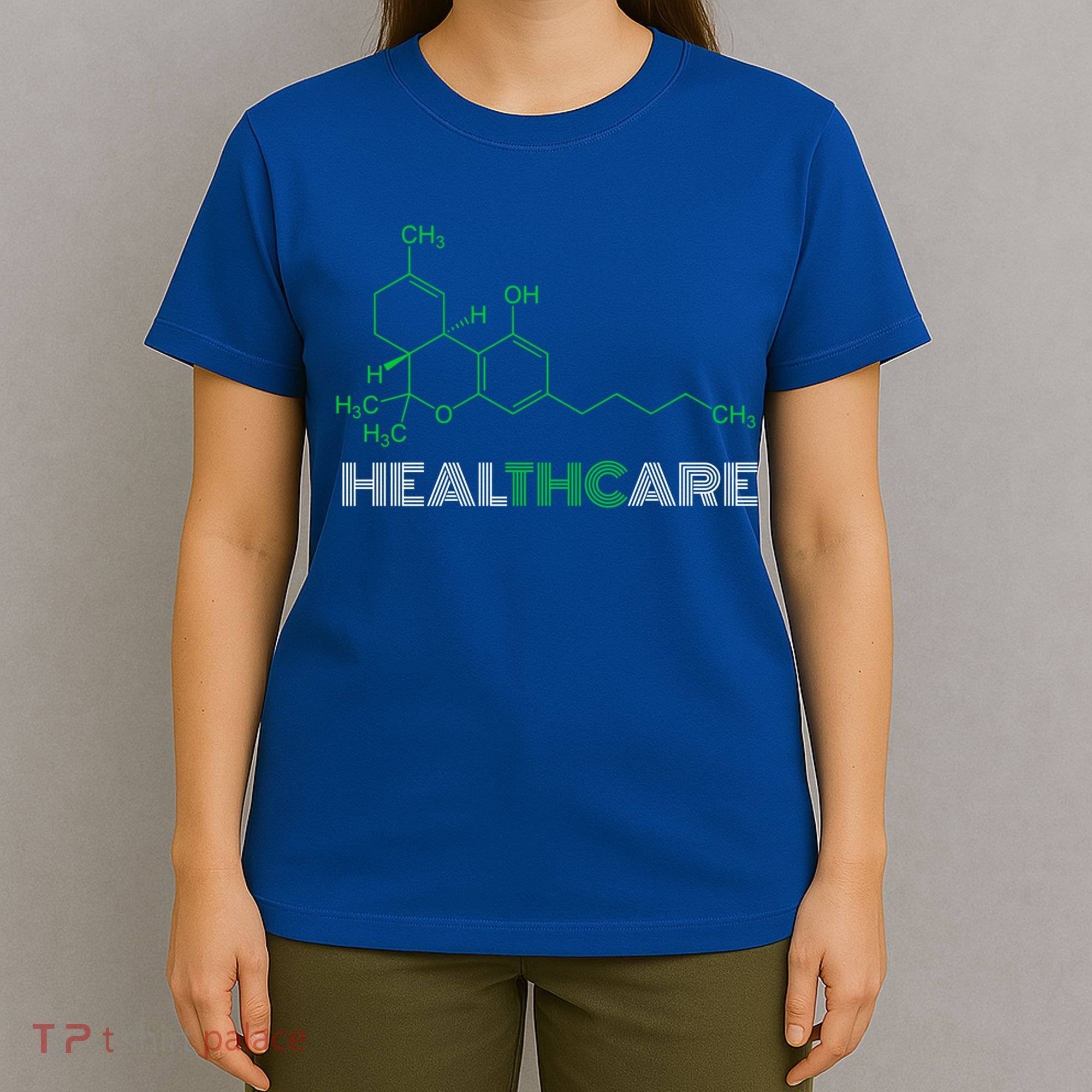 Thc Healthcare Cute Gift Thc Molecule Weed Cannabis T-Shirt