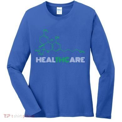 Thc Healthcare Cute Gift Thc Molecule Weed Cannabis Women's Long Sleeve Shirt