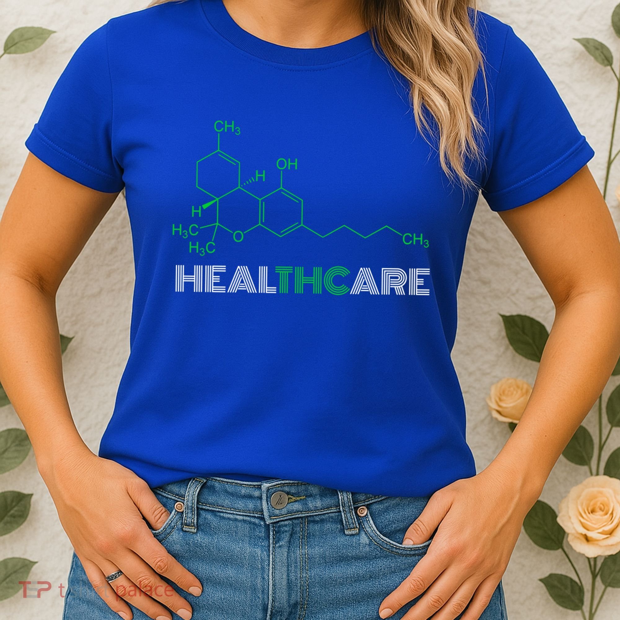 Thc Healthcare Cute Gift Thc Molecule Weed Cannabis Women's T-Shirt