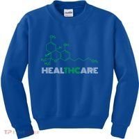 Thc Healthcare Cute Gift Thc Molecule Weed Cannabis Kids Sweatshirt thumb 0
