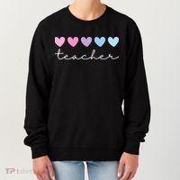 Teacher Hearts Cute Gift Women's Sweatshirt thumb 0