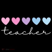 Teacher Hearts Cute Gift Doggie Tank thumb 4