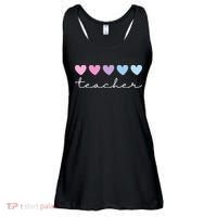 Teacher Hearts Cute Gift Ladies Essential Flowy Tank thumb 0