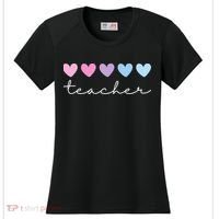 Teacher Hearts Cute Gift Women's Cooling Performance Crew T-Shirt thumb 0