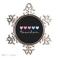 Teacher Hearts Cute Gift Ornament thumb 0