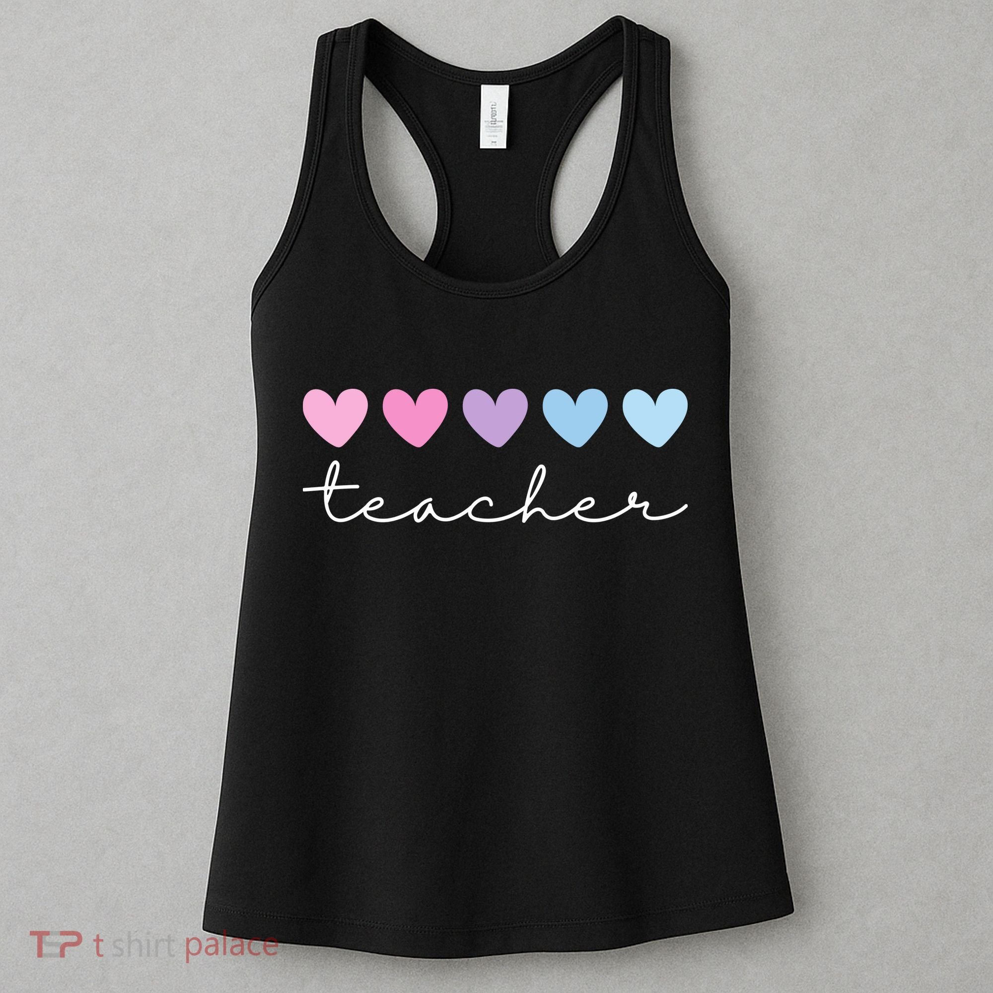 Teacher Hearts Cute Gift Women's Tank Top
