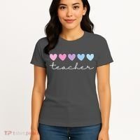 Teacher Hearts Cute Gift Women's T-Shirt thumb 4