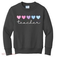 Teacher Hearts Cute Gift Kids Sweatshirt thumb 0
