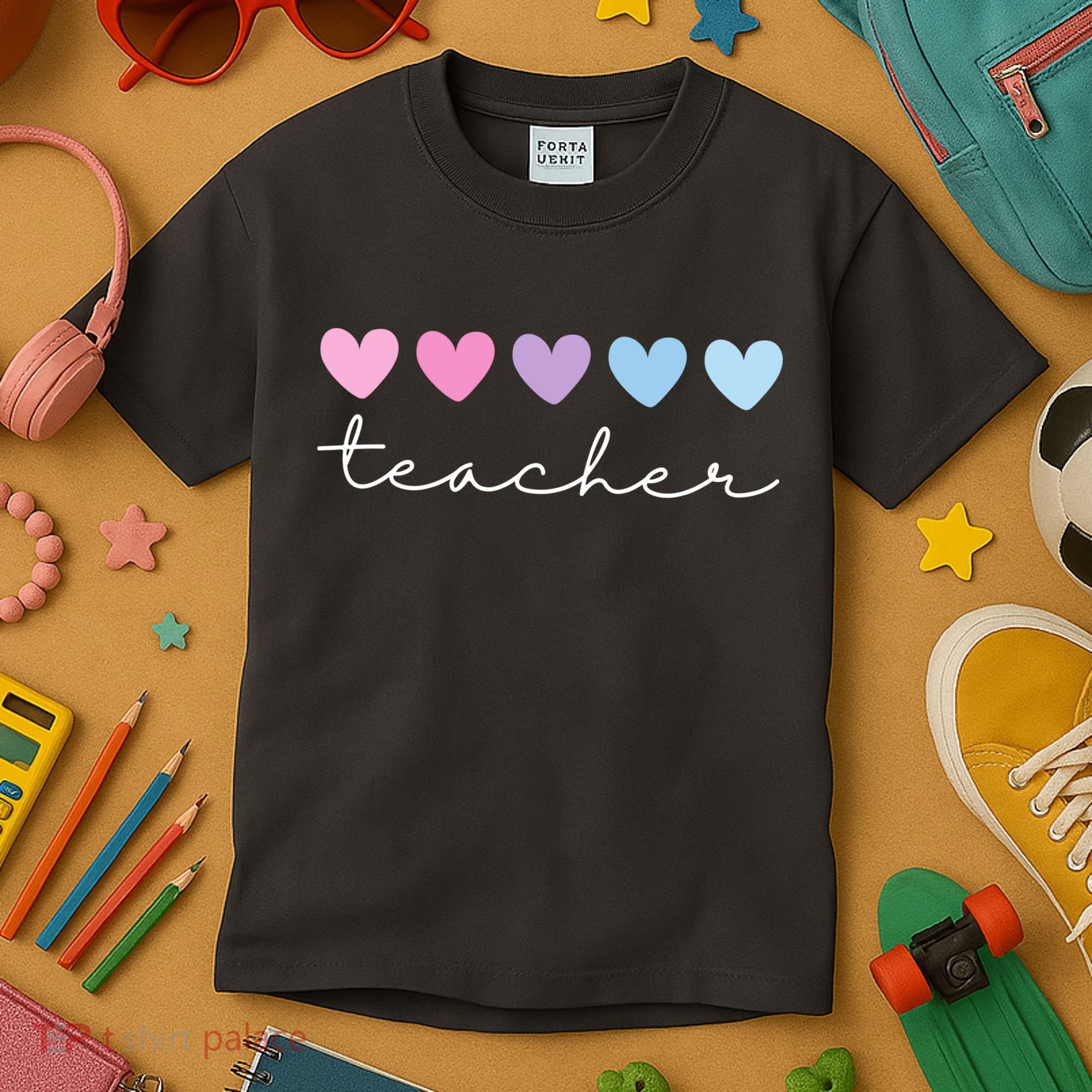 Teacher Hearts Cute Gift Kids T-Shirt