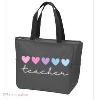 Teacher Hearts Cute Gift Tote Bag thumb 3