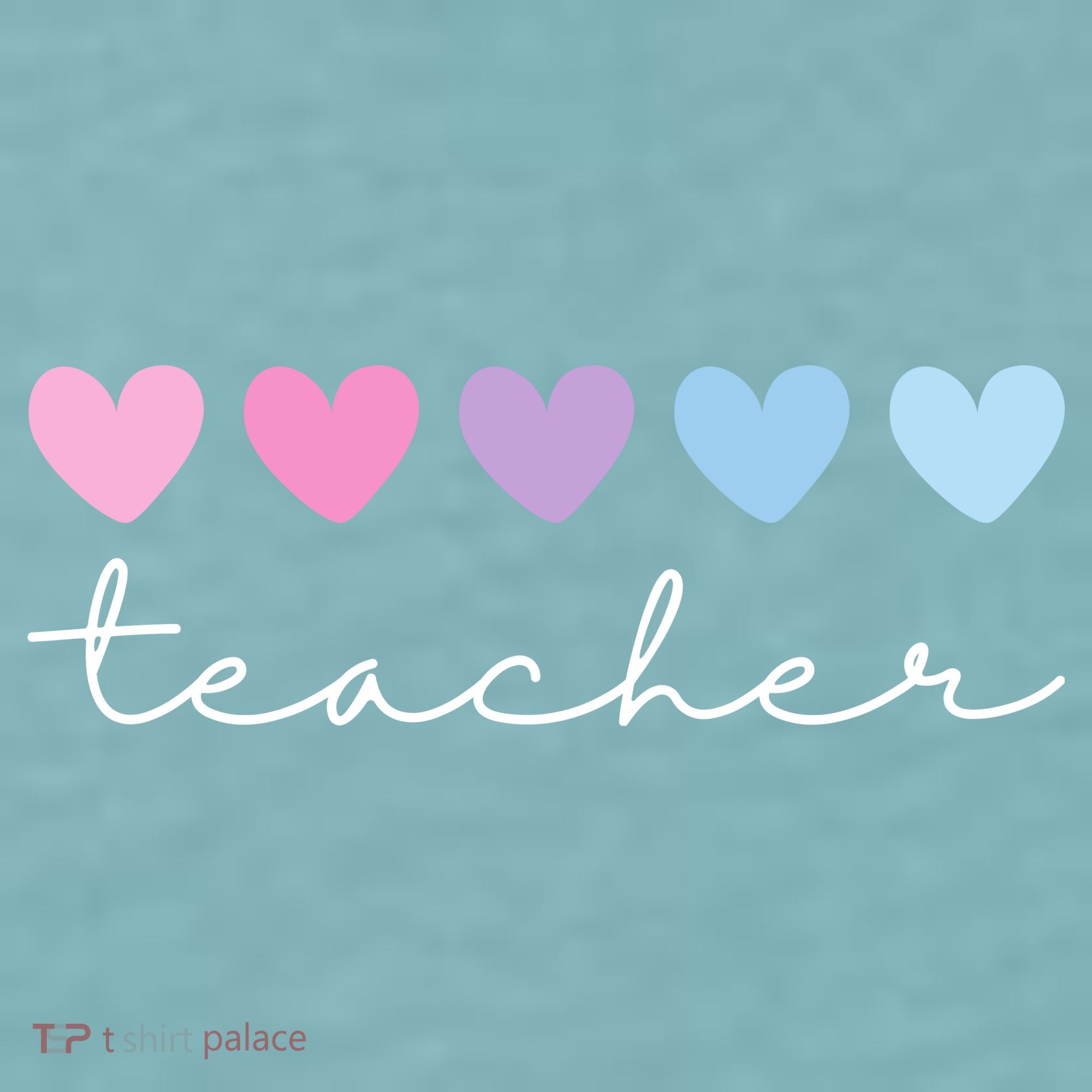 Teacher Hearts Cute Gift Sueded Cloud Jersey T-Shirt