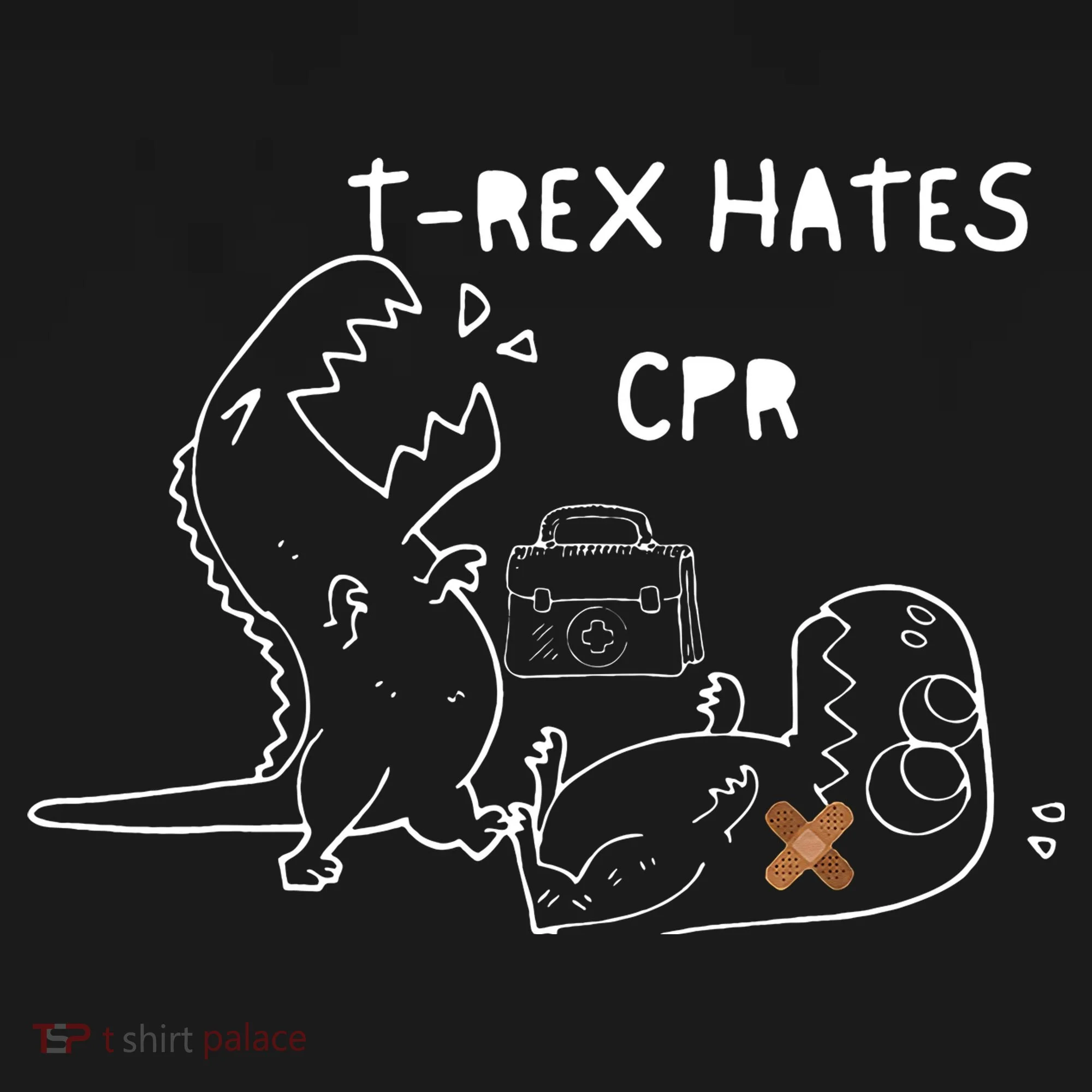 T-Rex Hates CPR Dinosaurs Funny Nurse day Women's Hoodie