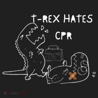 T-Rex Hates CPR Dinosaurs Funny Nurse day Tumbler thumb 3
