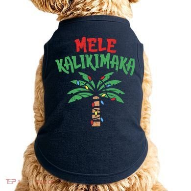 Tree Hawaiian Christmas In July Doggie Tank
