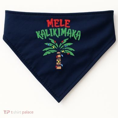 Tree Hawaiian Christmas In July USA-Made Doggie Bandana
