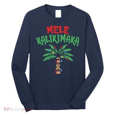 Tree Hawaiian Christmas In July Long Sleeve Shirt