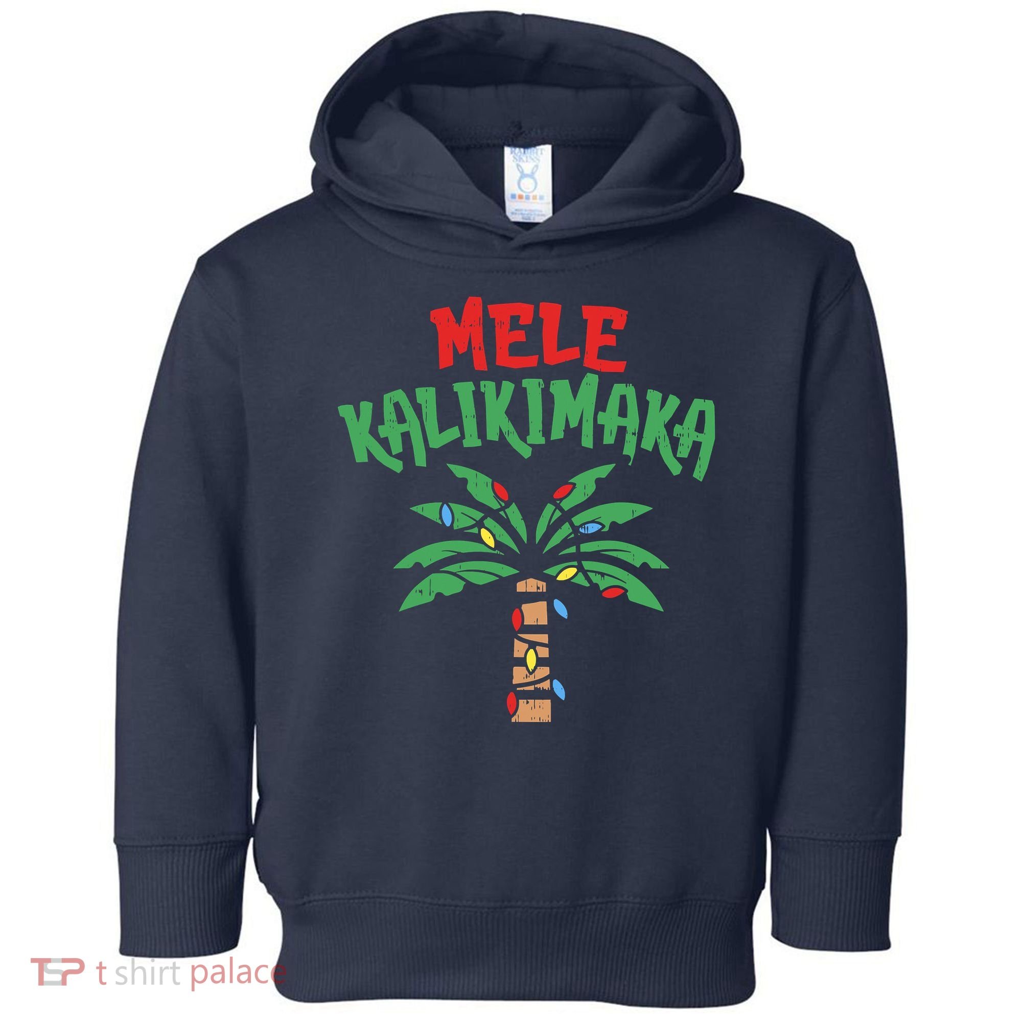 Tree Hawaiian Christmas In July Toddler Hoodie