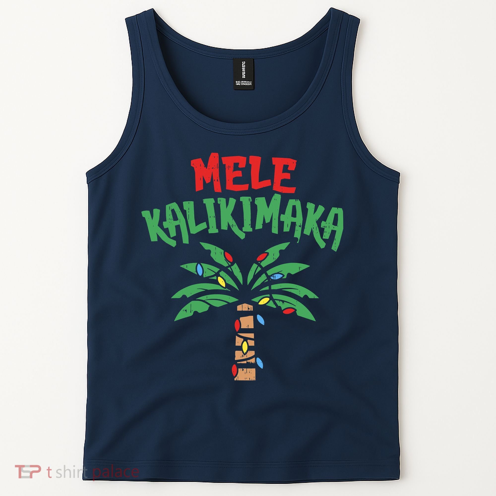 Tree Hawaiian Christmas In July Tank Top