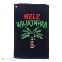 Tree Hawaiian Christmas In July Golf Towel thumb 0