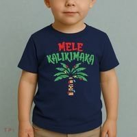 Tree Hawaiian Christmas In July Toddler T-Shirt thumb 2